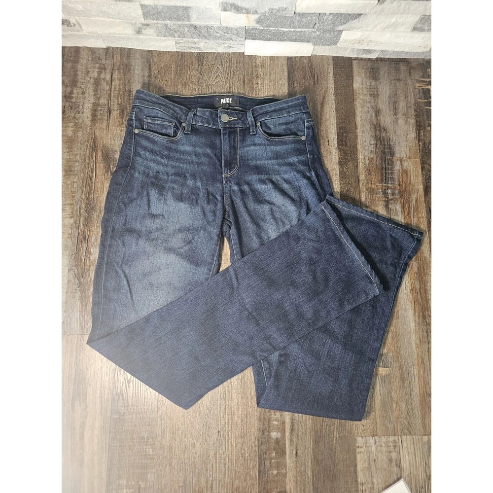 PAIGE Manhattan Portrait High Rise Bootcut Jeans – Size 28 FITS 30x32 Dark wash